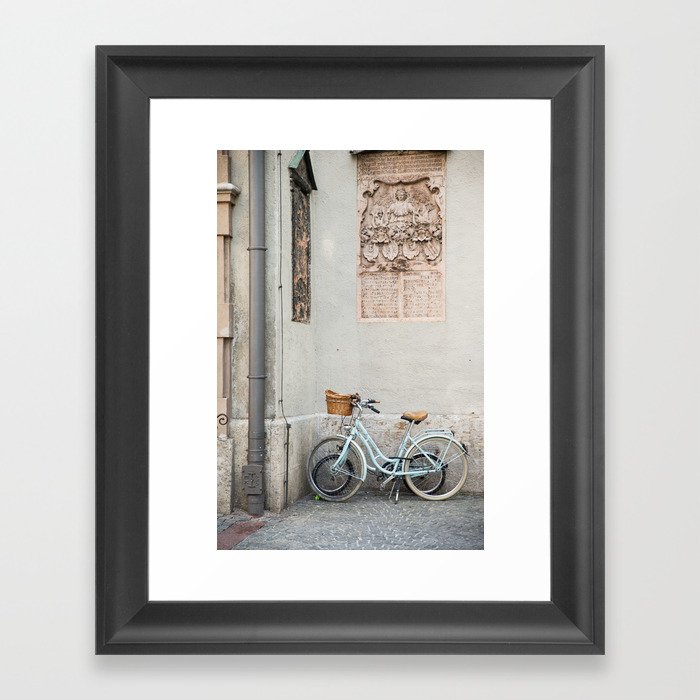 Peterskirche bicycles, Munich Framed Art Print