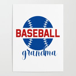 Baseball grandma Poster