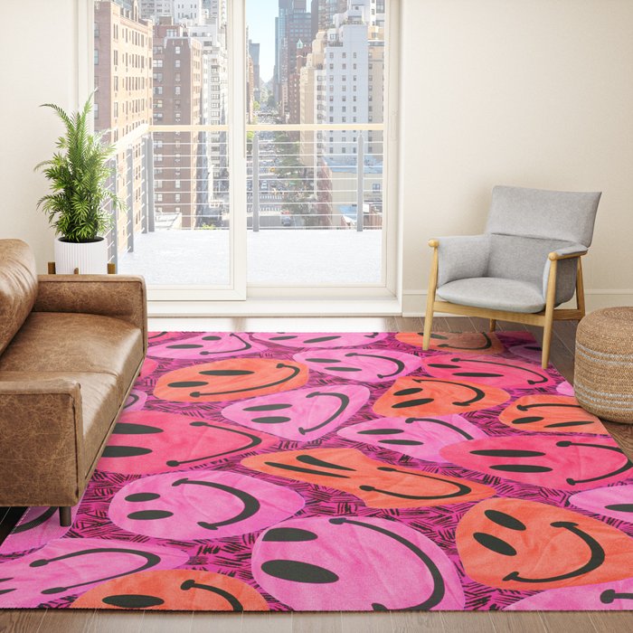 Pink Low-Pile Area Rugs, Preppy Room Decor, Stylish Dorm Decor – Literally  Pretty