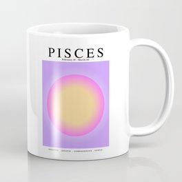 Pisces - Astrology Zodiac Aura Gradient  Coffee Mug