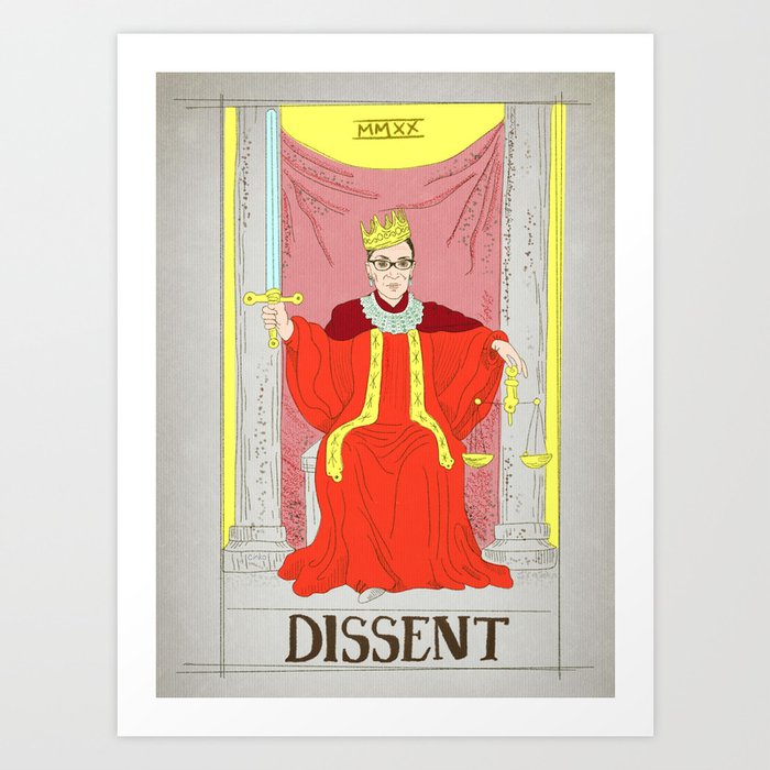 RBG "Dissent" Art Print