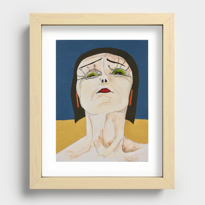 Lady [C] Recessed Framed Print