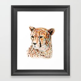 CHEETAH // STAY WILD Framed Art Print