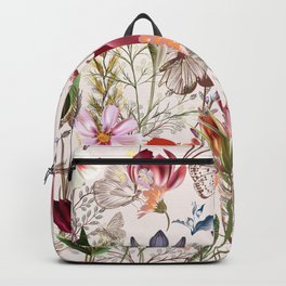 Flower vintage pattern with assorted plants. Vintage pro-vance style Backpack | Rose, Fashion, Spring, Vintage, Old Fashioned, Graphicdesign, Flower, Prettydecor, Peony, Background 