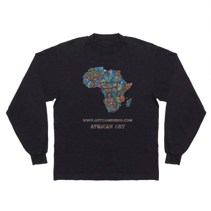 To the Market 5 African women and girls Long Sleeve T Shirt