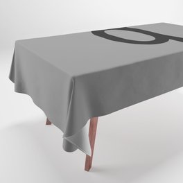 LETTER q (BLACK-GREY) Tablecloth