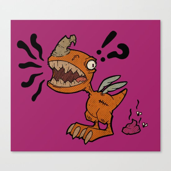 Shit I’m A Dinosaur! Canvas Print