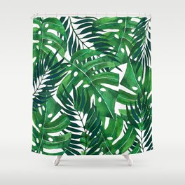 Jungle leaves Shower Curtain