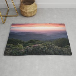 Blue Ridge Mountains - Spring Blooms Area & Throw Rug