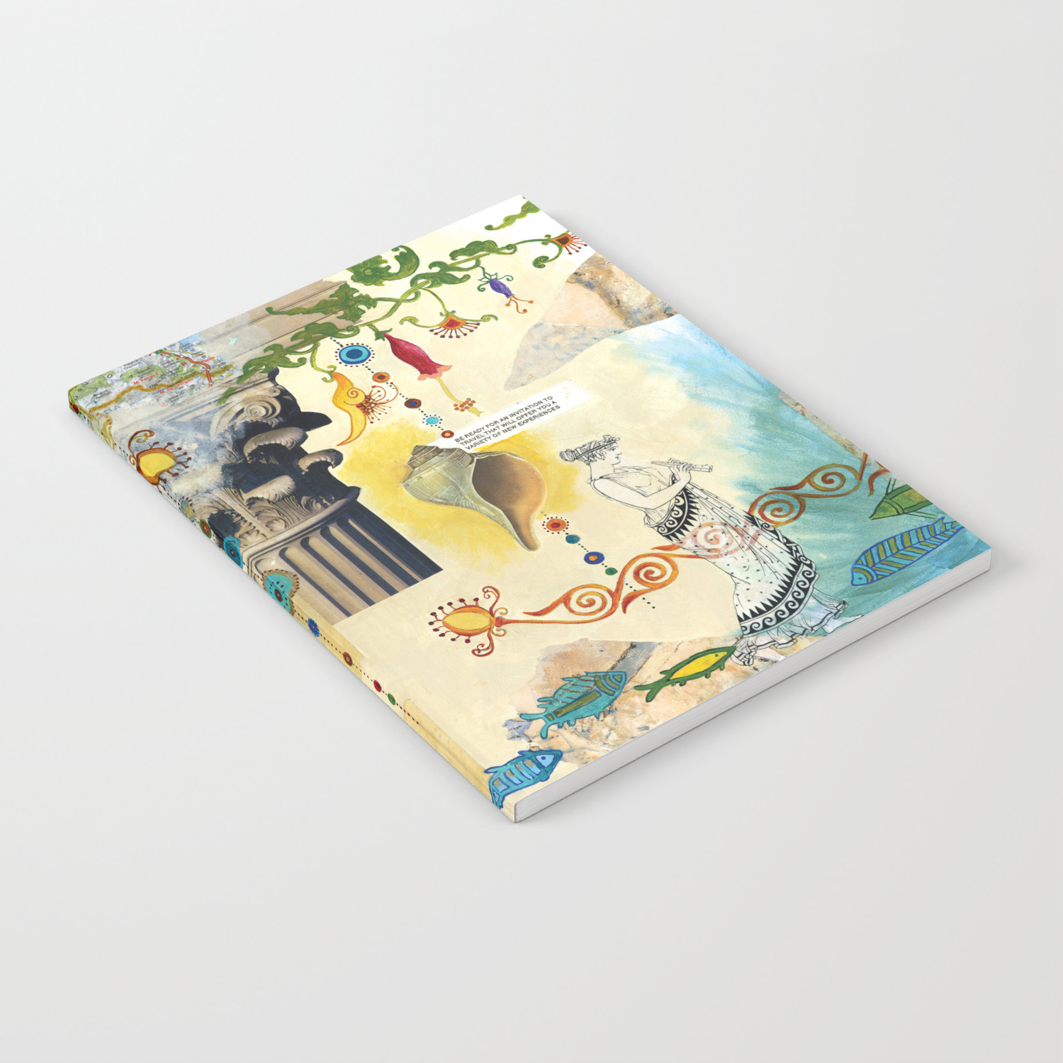 A Invitation To Travel Notebook By Lizkalloch Society6