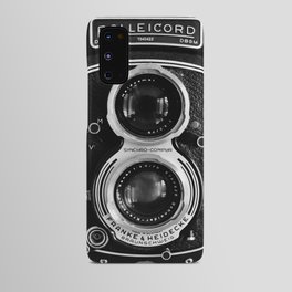 Vintage photograph camera art print- black and white retro rolleicord - film photography Android Case