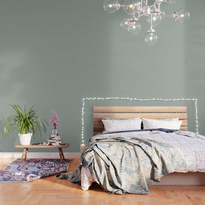 Gray and on sale aqua wallpaper