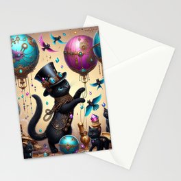 Onyx, family and the Great Balloon Adventure! Stationery Cards