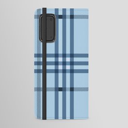 Blue Tartan Plaid Android Wallet Case