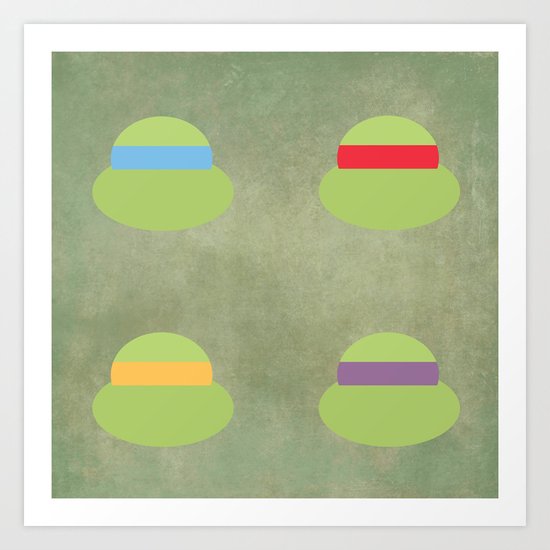 TMNT Minimalist Poster Art Print