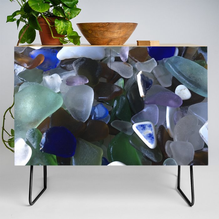 Sea Glass Assortment 4 Credenza