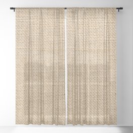 Burlap Fabric Sheer Curtain