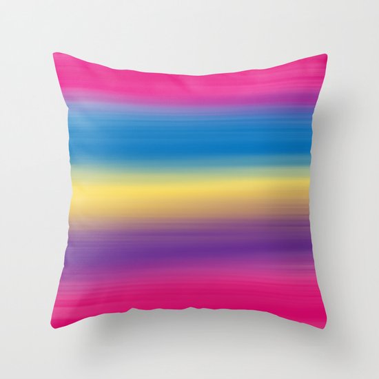 Color Winds Throw Pillow