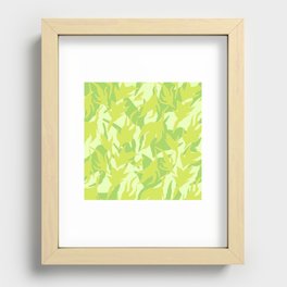 Green Leaves Recessed Framed Print