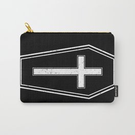 Classic Horror Distressed Gothic Coffin Carry-All Pouch