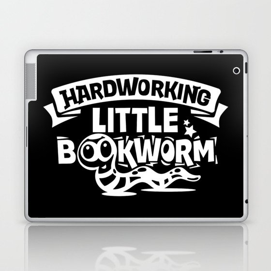 Hardworking Little Bookworm Cute Kids School Laptop & iPad Skin