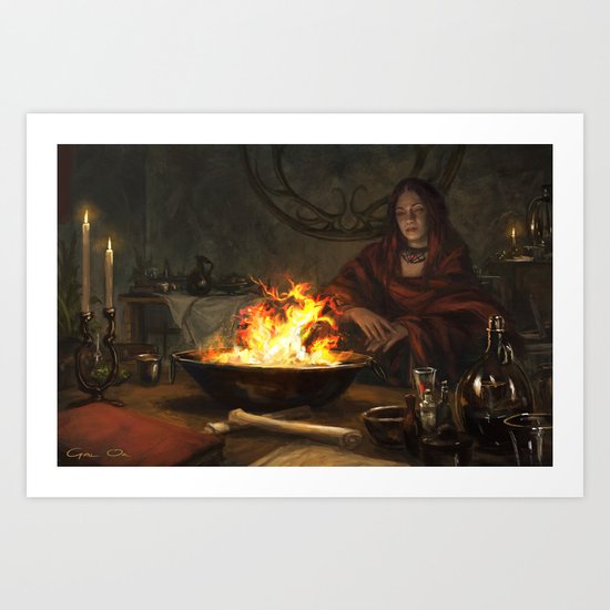 Visions of Fire Art Print
