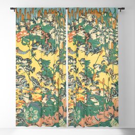 Fashionable Battle Of Frogs By Kawanabe Kyosai 1864 Blackout Curtain
