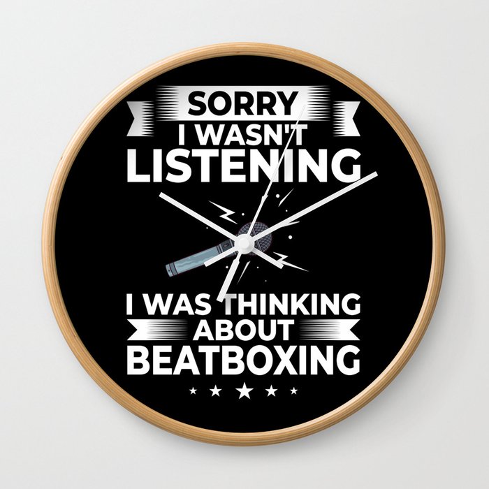 Beatboxing Music Challenge Beat Beatbox Wall Clock