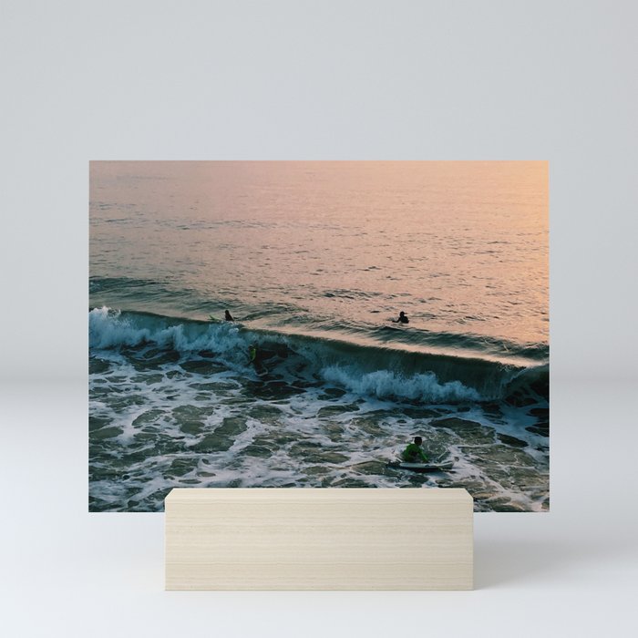 Manhattan Beach Surfers Mini Art Print