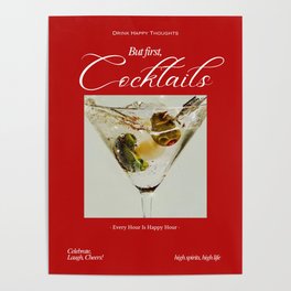 But First, Cocktails Poster