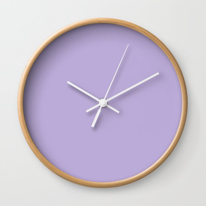 Stay Sweet Solid Purple Wall Clock