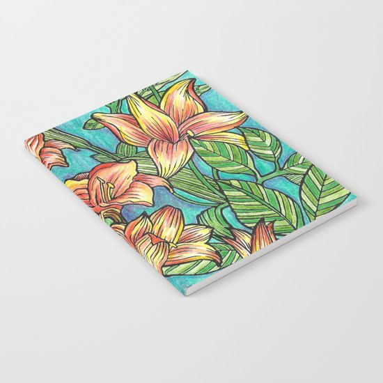 Tropical flowers Notebook