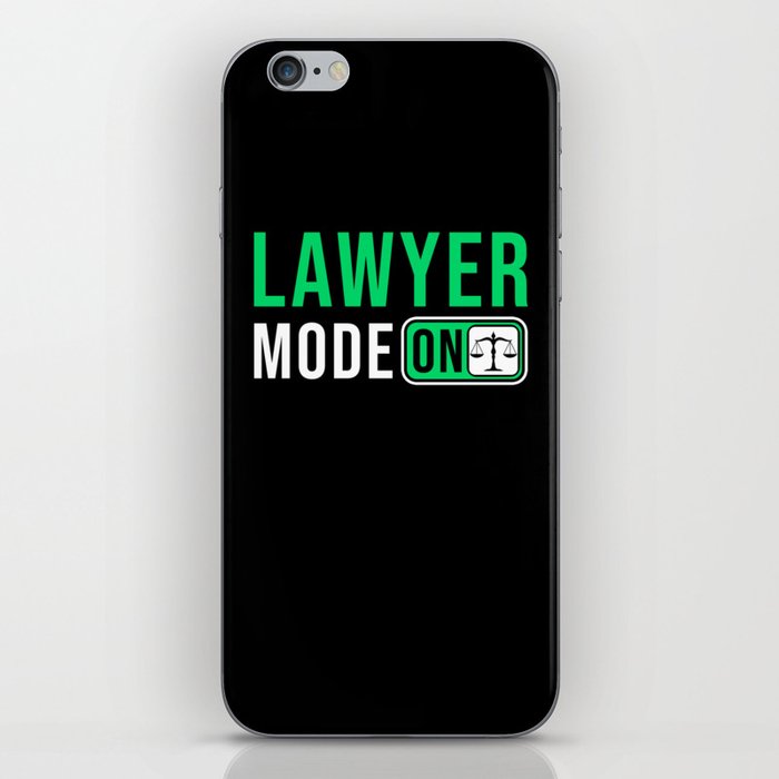 Lawyer Mode on iPhone Skin
