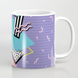 Memphis Pattern 57 - 80s - 90s Retro / 2nd year anniversary design Coffee Mug