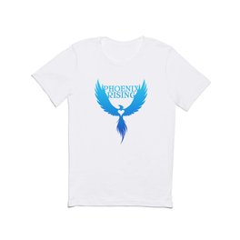 PHOENIX RISING - blue T Shirt