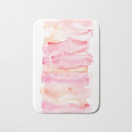 Abstract Watercolor Painting Valourine Original Design141203 Abstract Block 57 Pink  Bath Mat
