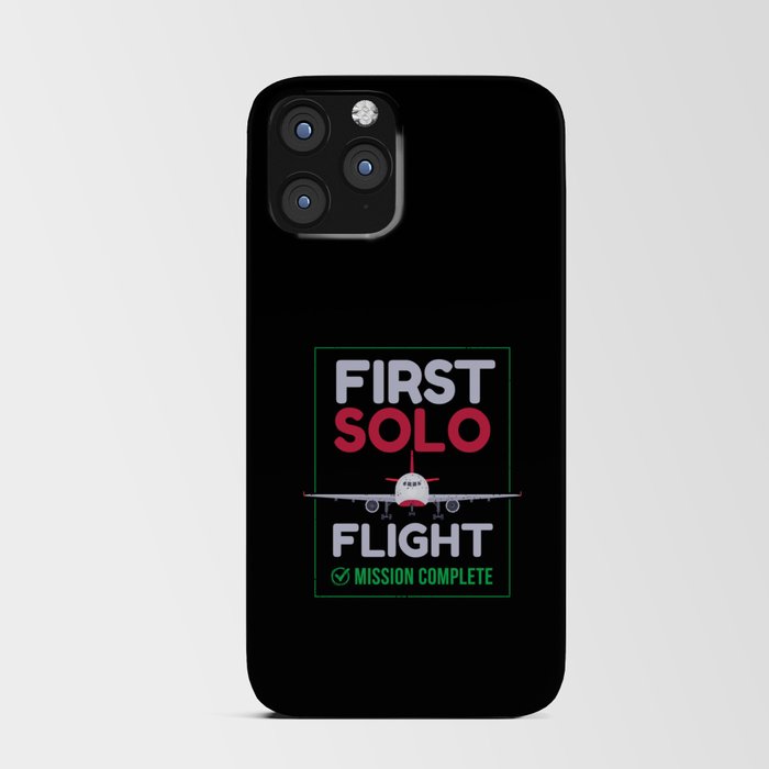 First Solo Flight Airplane First Flight iPhone Card Case