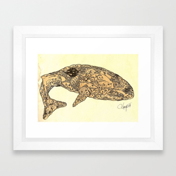Whale  Framed Art Print