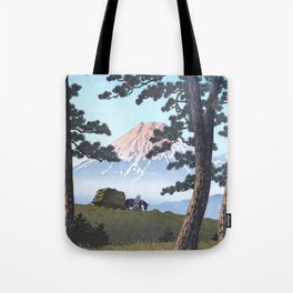Dusk At Mount Fuji, Tagonoura - Vintage Japanese Woodblock Print Art Tote Bag