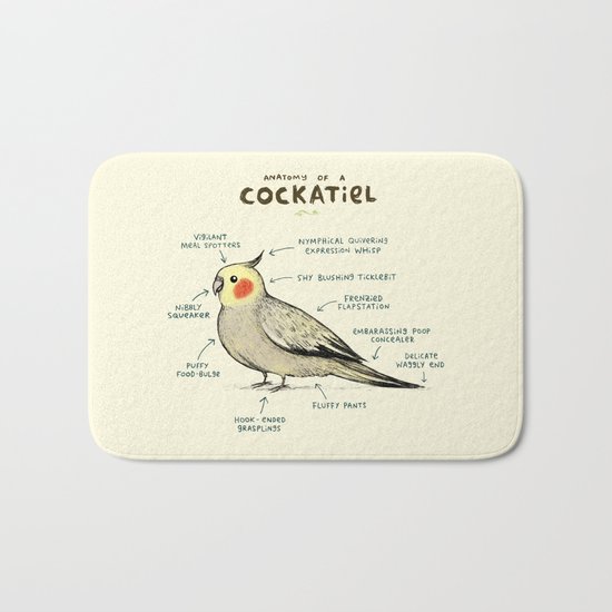 Anatomy of a Cockatiel Bath Mat