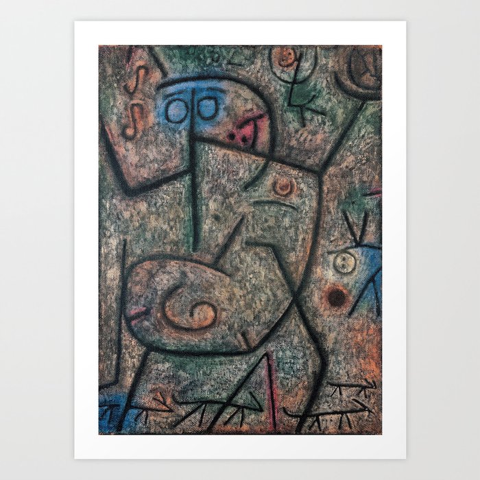 Oh! These Rumors Abstract "painting · modern · abstract art " Paul Klee Art Print