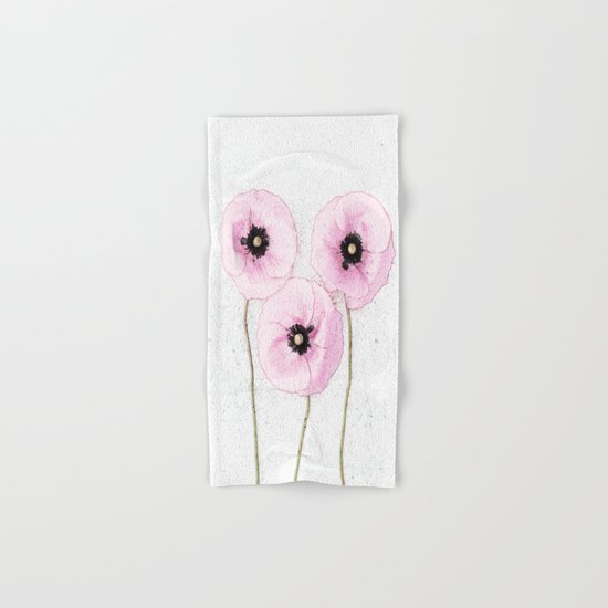 Delicate Poppies Hand & Bath Towel