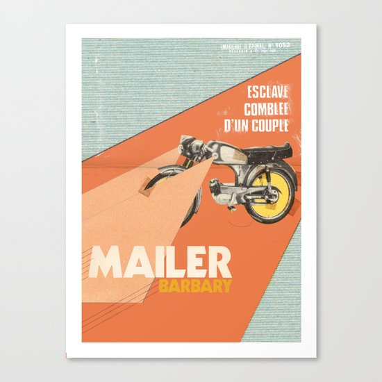 Mailer Barbary Canvas Print