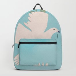 Dove of Peace with Olive Branch Backpack