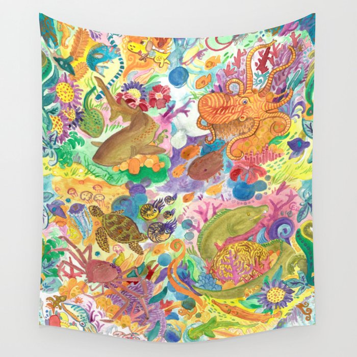 Sealife Pattern - 1 Wall Tapestry