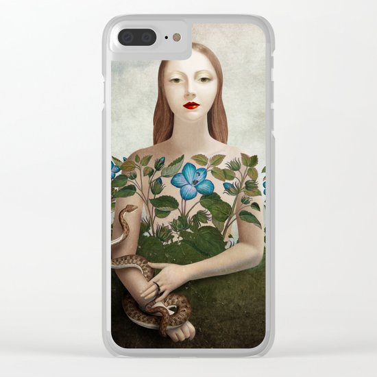 Eva and the Garden Clear iPhone Case