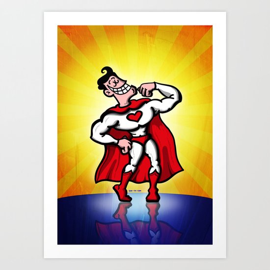 Heroe of Love Art Print