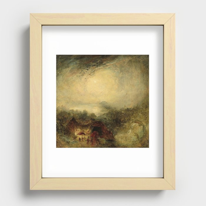 Joseph Mallord William Turner - The Evening of the Deluge, 1843  Recessed Framed Print