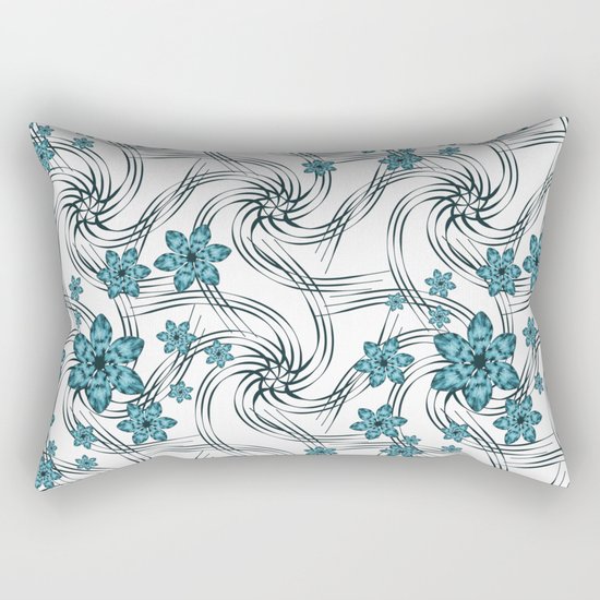 Floral pattern. Rectangular Pillow