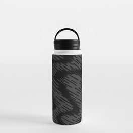 Dark abstract swirls pattern, Line abstract splatter Digital Illustration Background Water Bottle